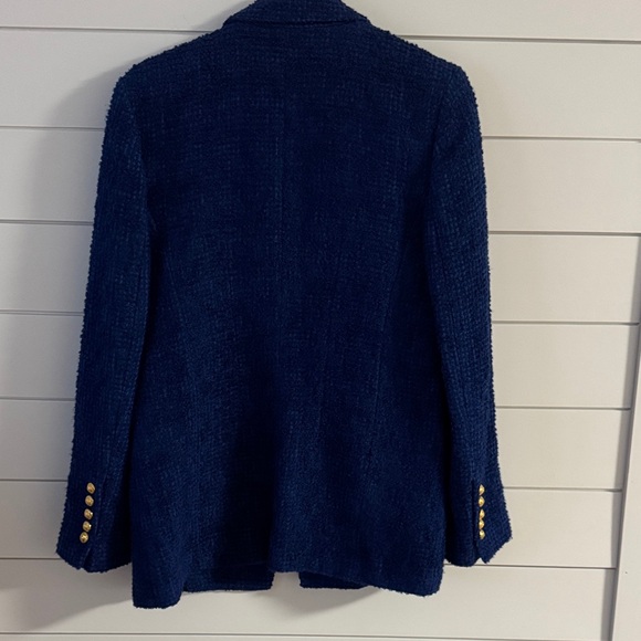 Zara Deep Royal Blue Jacket with Gold Accents - Picture 10 of 11